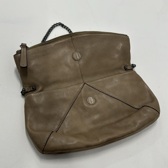 Banana Republic Thick Leather Clutch Bag Embellished with Metal Studs - Picture 5 of 17